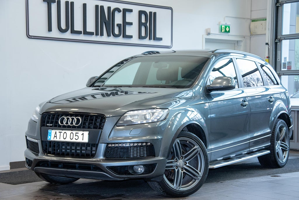 Audi Q7 3.0 TDI Q S Line 7-Sits BOSE Luft Pano Drag Navi
