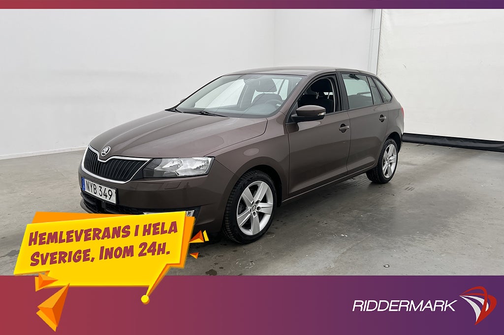 Skoda Rapid Spaceback 1.2 TSI P-Sensorer CarPlay Farthållare