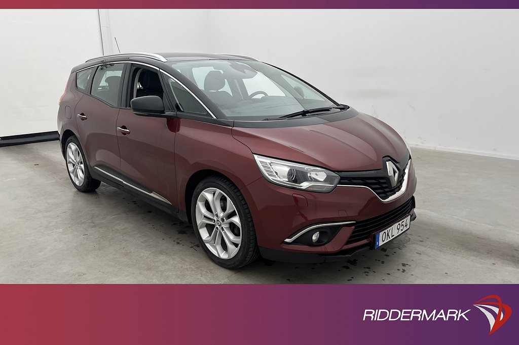 Renault D GranScénic 1.2 TCe 132hk Zen 7-Sits Navi Sensorer