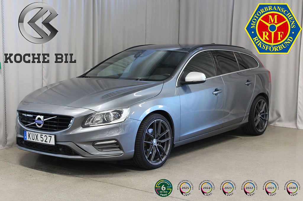 Volvo V60 D4 190HK, R-Design, B-kam, Navi, Värmare, 3.99%