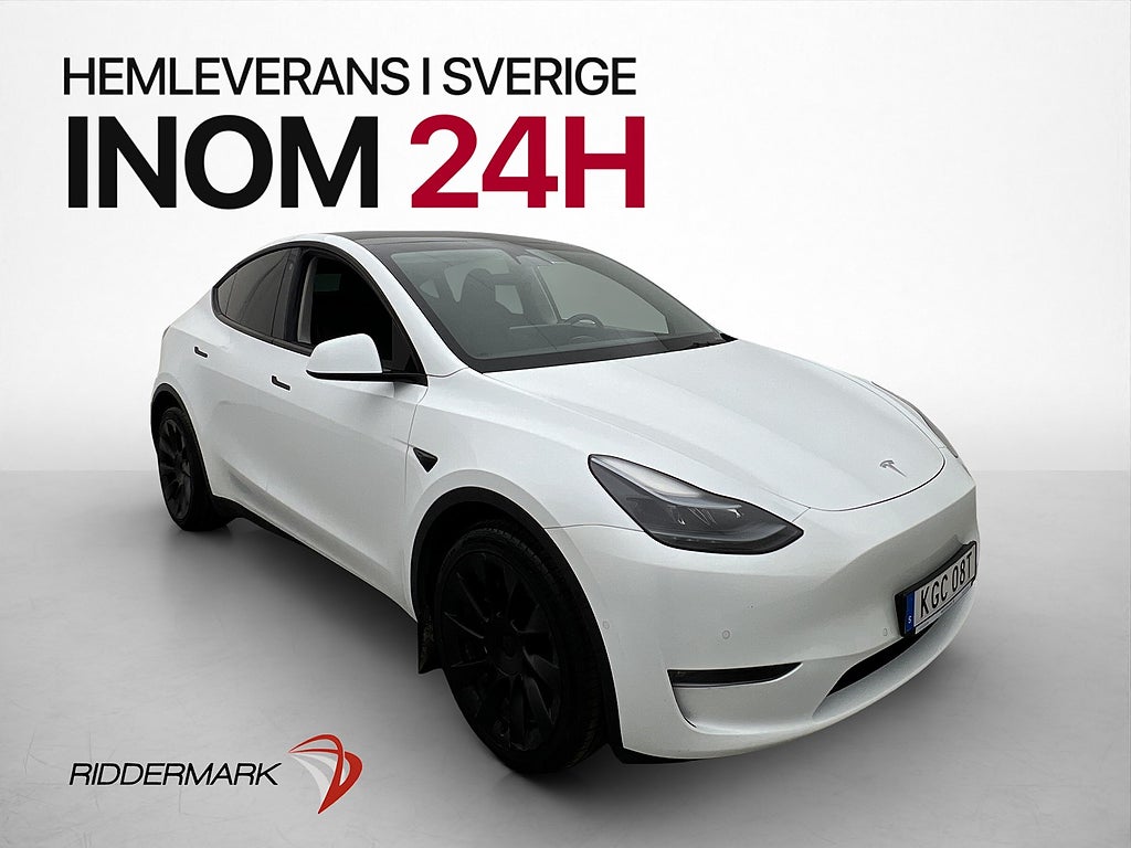 Tesla Model Y Long Range AWD Få Brukare AWD Pano Moms Kamera