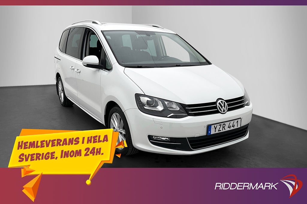Volkswagen Sharan 2.0 TDI 4M 7-Sits D-Värmare Kamera Drag