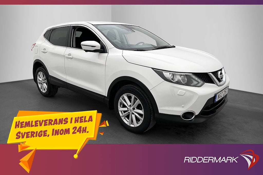 Nissan Qashqai 1.2 DIG-T 115hk 360° Kamera Navi Sensorer