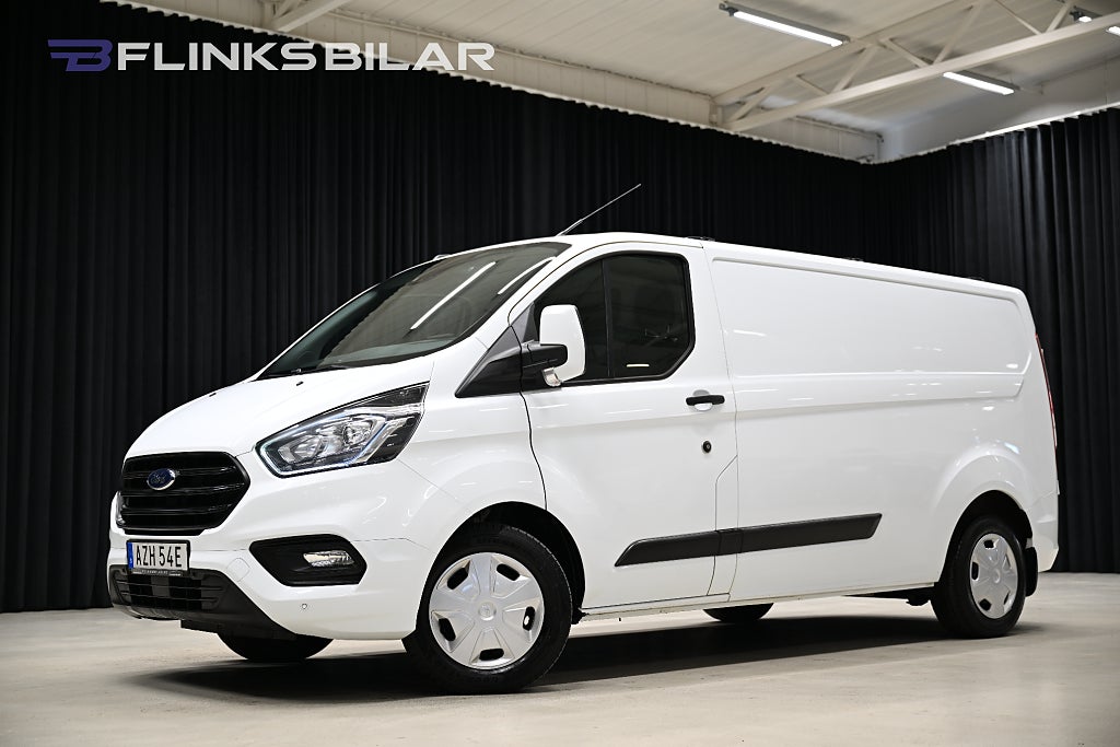 Ford transit Custom 130HK Automat|Lång|Inredd|Nykamrem|EnÄgare|Moms