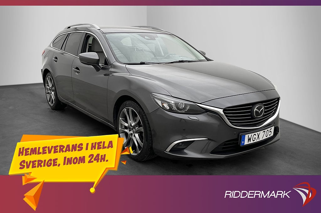 Mazda 6 2-2 SKYACTIV-D 175hk AWD HUD BOSE Kamera Skinn Drag