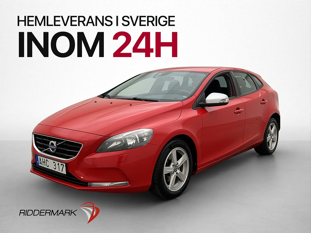 Volvo V40 D2 115hk Kinetic P-Sensorer Värmare Bluetooth
