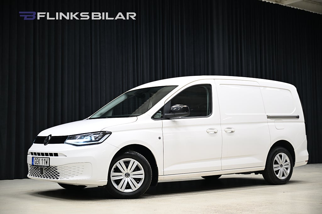 Volkswagen Caddy Maxi DSG 122HK Nedlackad|LED|Dubbeldörr|Dubbelgolv|Leasbar