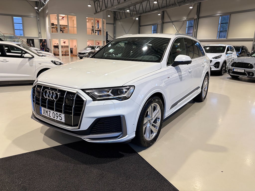 Audi Q7 50 TDI quattro 7-Seater,S Line,Luftf. *Mellandagsränta 1,99%*