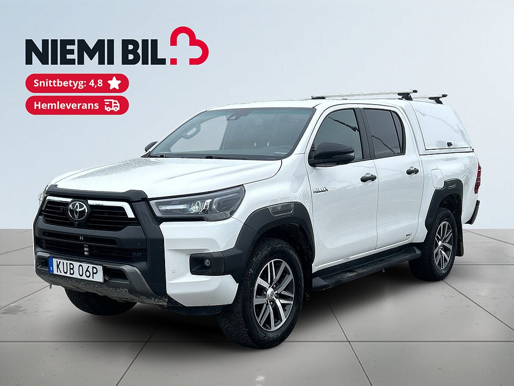 Toyota Hilux Dubbelhytt 2.8 4WD MOMS/JBL/SoV/kamera/Navi//MoK/Drag