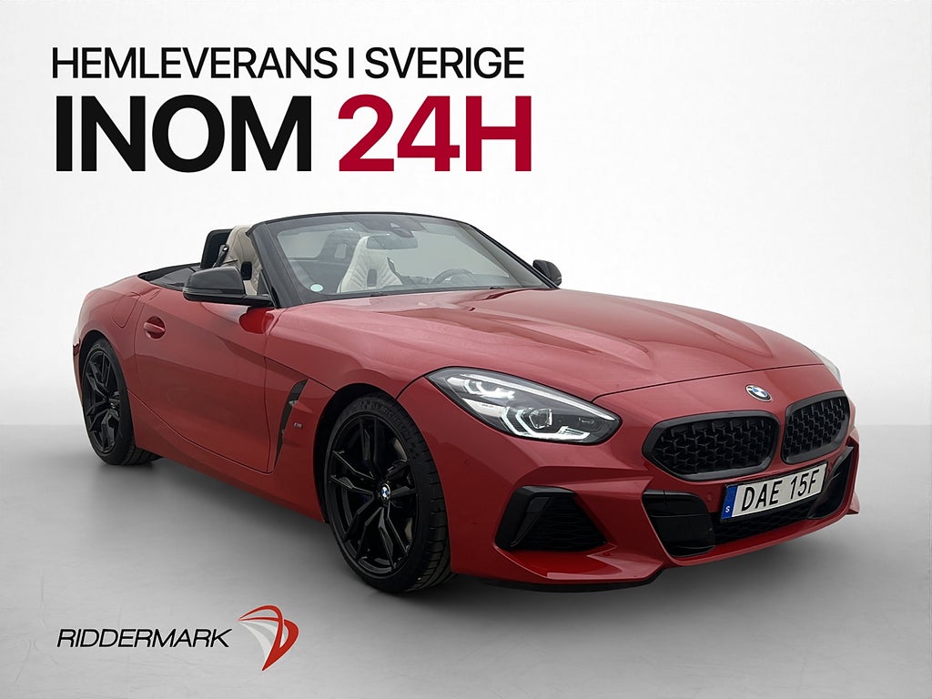 BMW Z4 M40i 340hk Adaptiv-Fjädring H/K HUD Kamera Svensksåld