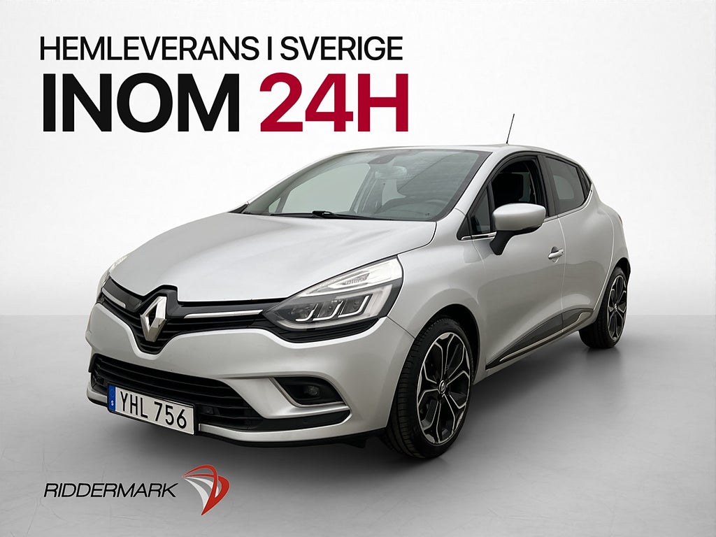 Renault Clio 0.9 TCe 90hk Intens Dragkrok Sensorer Halvskinn