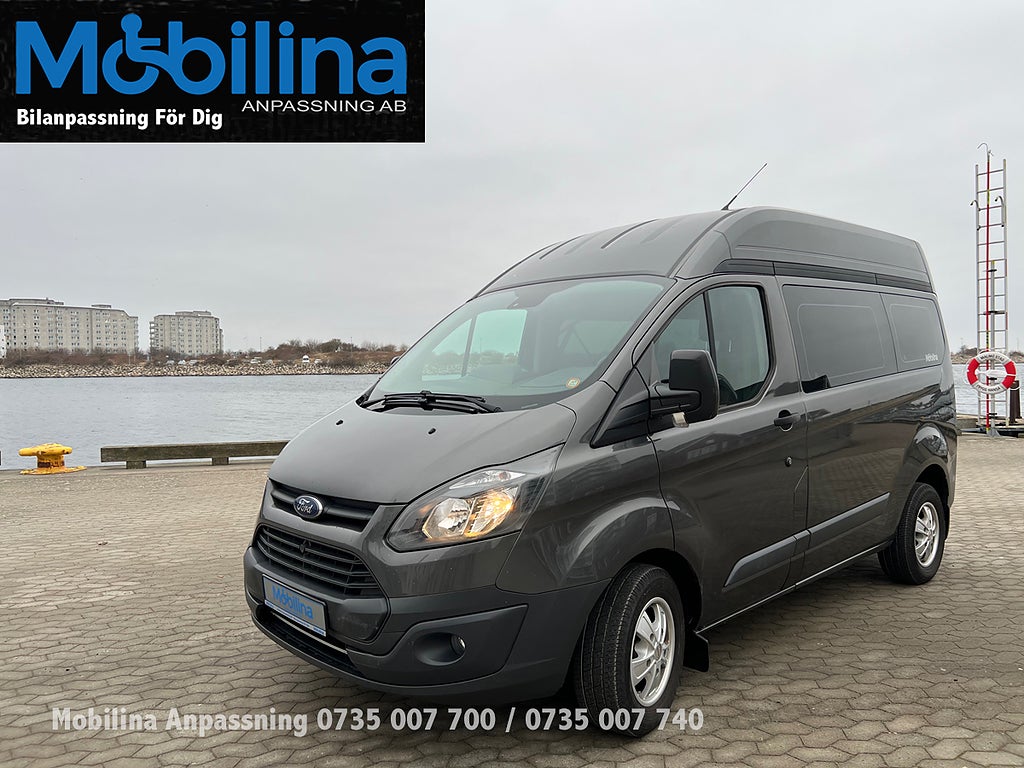 Ford Transit Custom Handikappanpassad Rullstolsplats h Fram 