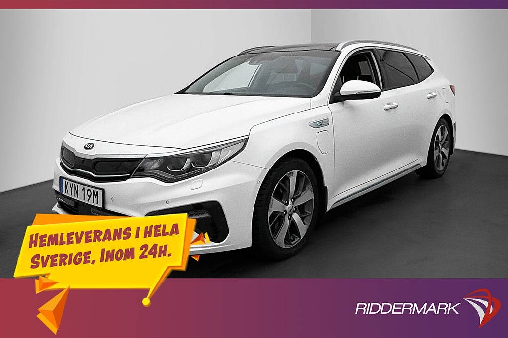 Kia Optima Plug-in Advance Plus 2 Pano H/K Skinn 360° Drag