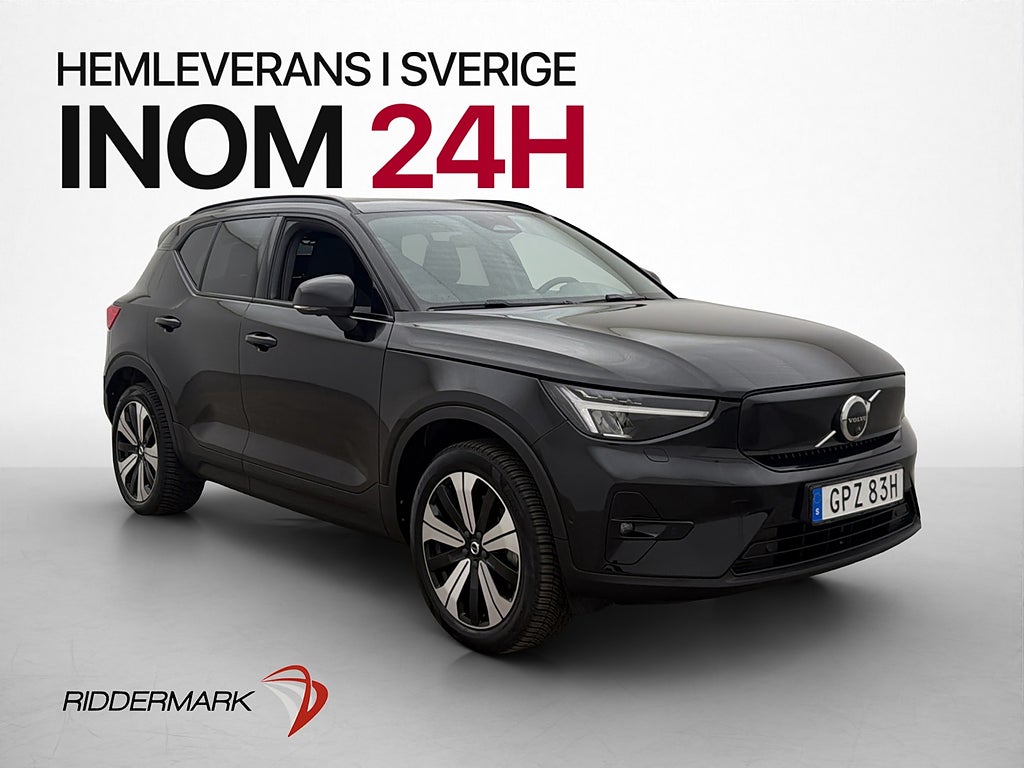 Volvo XC40 Recharge Twin 408hk Ultimate Värm Drag Pano MOMS