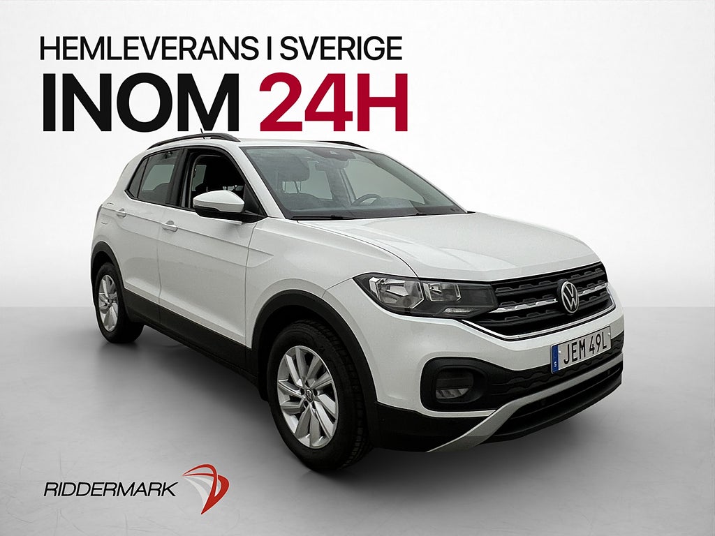 Volkswagen T-CROSS TSI 95hk P-Sensor Döda-Vinkel 0.48 l/mil