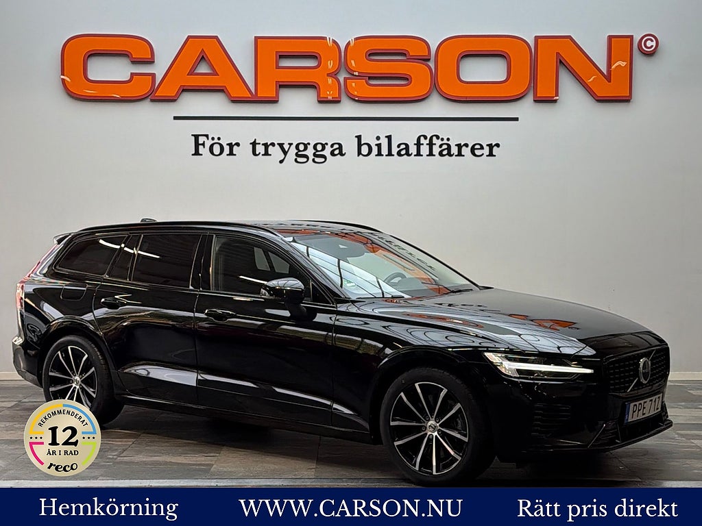 Volvo V60 Recharge T6 AWD Plus Dark H&K Backkamera Värmare Drag