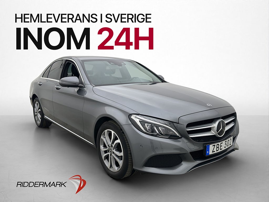 Mercedes-Benz C 200 / 184hk Drag 360° Navi SV-Såld Adaptiv-F
