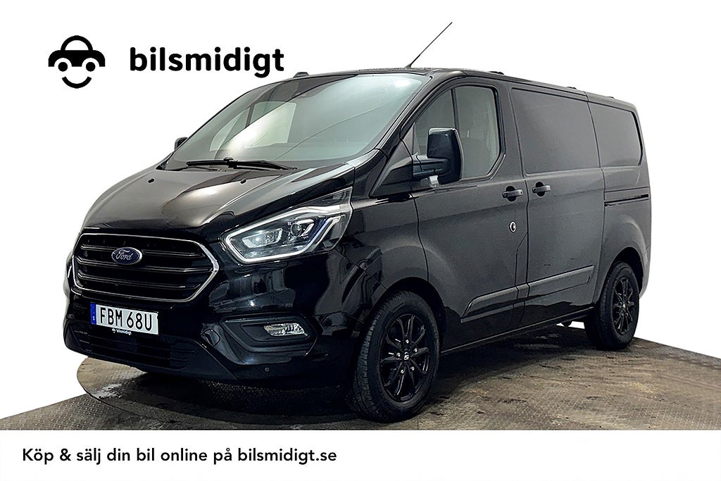 Ford Transit Custom 340 2.0 Drag Inredd 2xSidodörr Kamera P-Sens Värmare