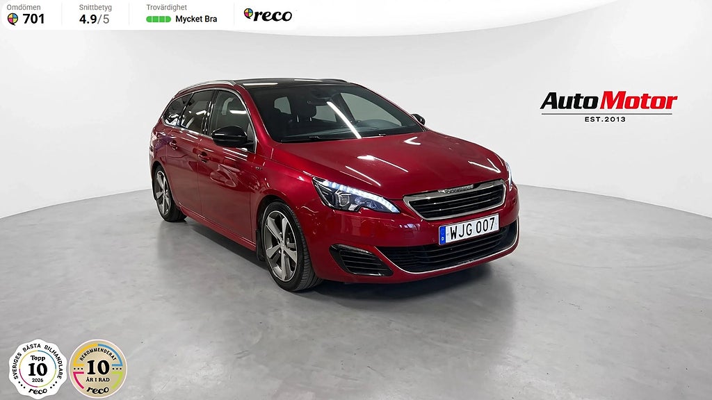Peugeot 308 GT SW 2.0 BlueHDi Automat 181hk Webasto/Drag/Panorama