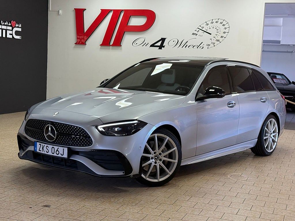 Mercedes-Benz C 220T d 4MATIC 9G-Tronic Panorama Navi Värmare AMG Line 
