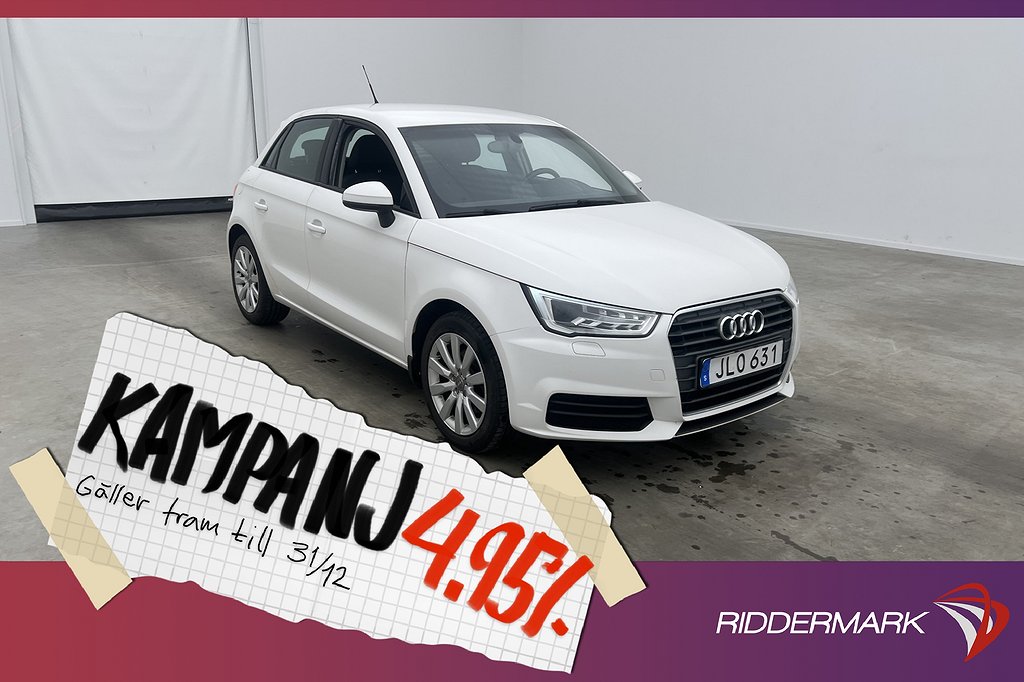 Audi A1 Sportback 1.4 TFSI 125hk Proline Bluetoo 4,95% Ränta