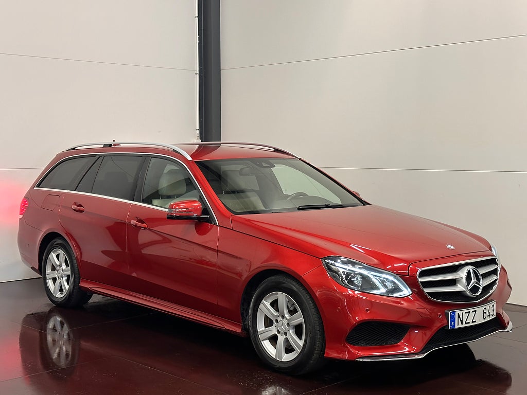 Mercedes-Benz E 220 T 170HK AMG-PKT DRAG EL-BAG SKINN SENSORER 1-ÄGARE