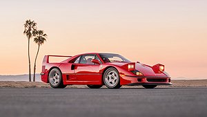 Totalt producerades det 213 exemplar av Ferrari F40. Foto: RM Sotheby's