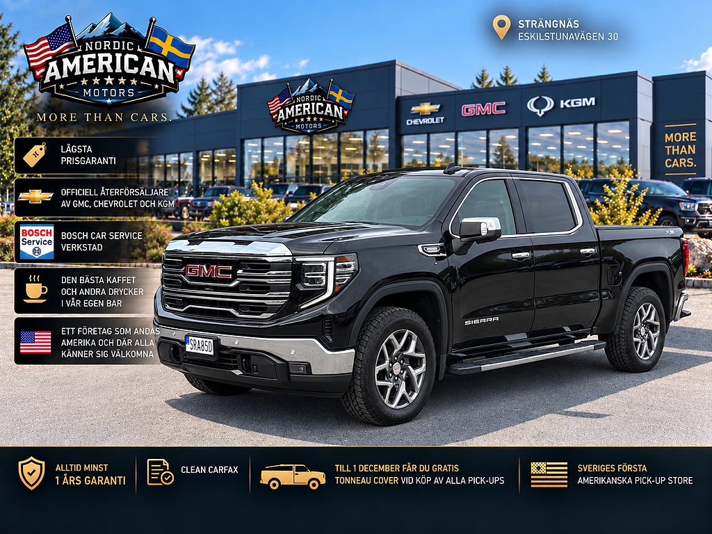 GMC Sierra 1500 1500 SLT 3.0 Duramax -I LAGER -Fullutrustad -Låg ska