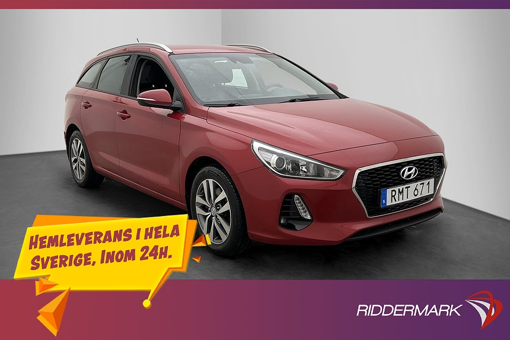 Hyundai i30 Kombi 1.0 T-GDI 120hk Comfort Rattvärme Sensorer