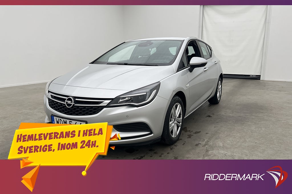 Opel Astra 1.6 CDTI 110hk Värmare CarPlay Sensorer Rattvärme