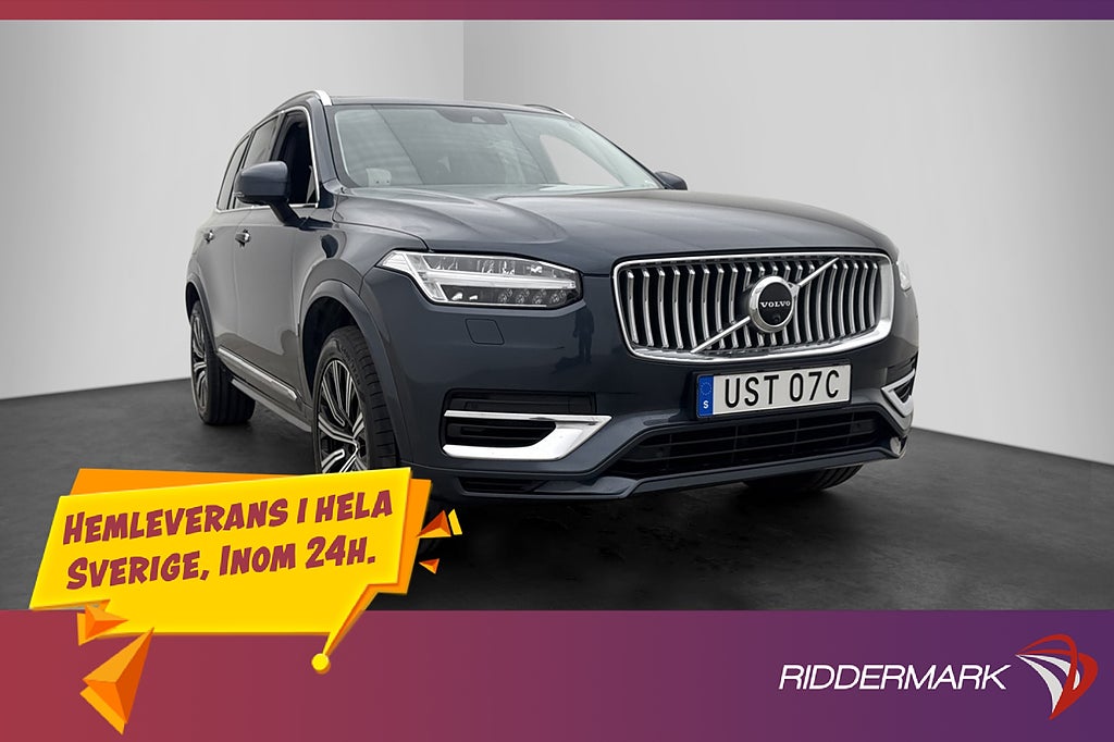 Volvo XC90 T8 AWD Inscription 7-Sits Värm Wool H/K 360° HUD