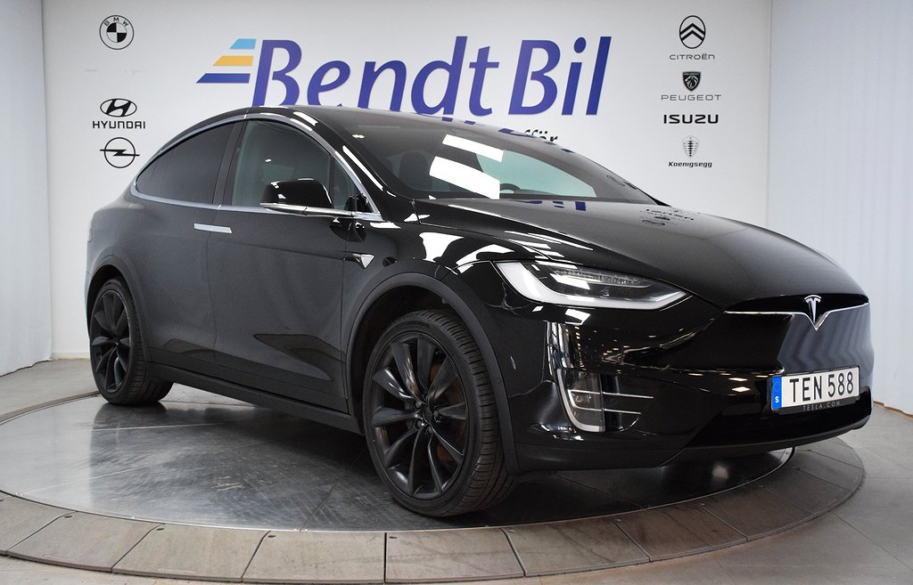 Tesla Model X Long Range 6 Sits/Går att företagsleasa/1 äg.