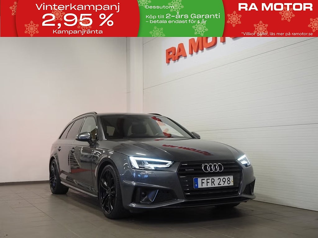 Audi A4 Avant 40 TDI 190hk quattro S-Line | Drag | D-värm | 2019