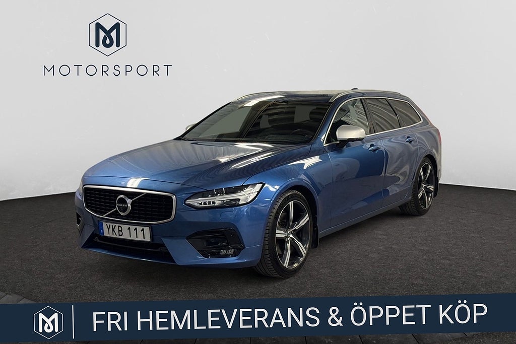 Volvo V90 D4 Aut R-Design Adaptiv Farthållare Dragkrok B-Kamera