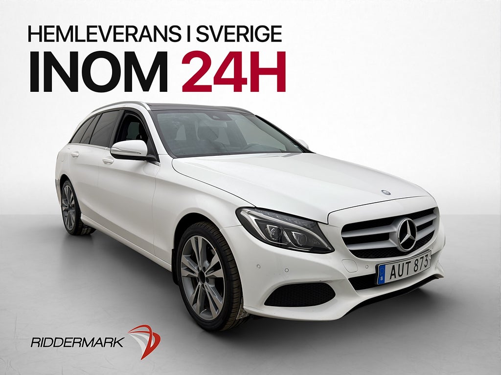 Mercedes-Benz C 220d T Pano Värmare Sportstolar Nav LED Drag