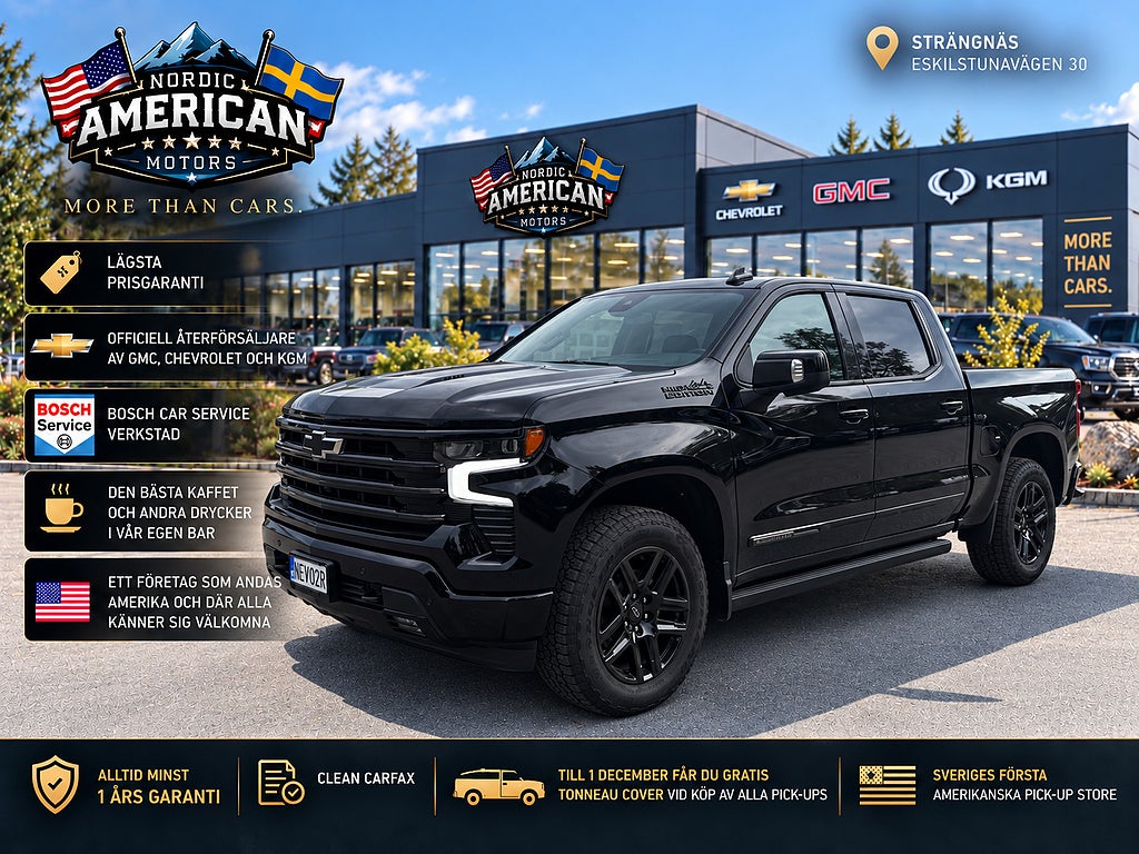 Chevrolet Silverado 1500 High Country 6.2 V8 I lager-Fullutrustad-Årsskatt