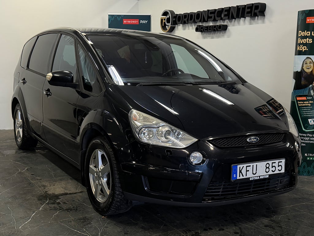 Ford S-Max 2.0 Flexifuel Titanium 145hk 7-Sits Drag Nybesiktigad