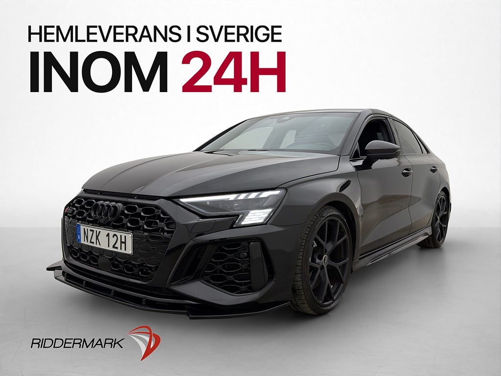 Audi RS3 Sedan Black Edt B&O 360° Sportavgas 400hk
