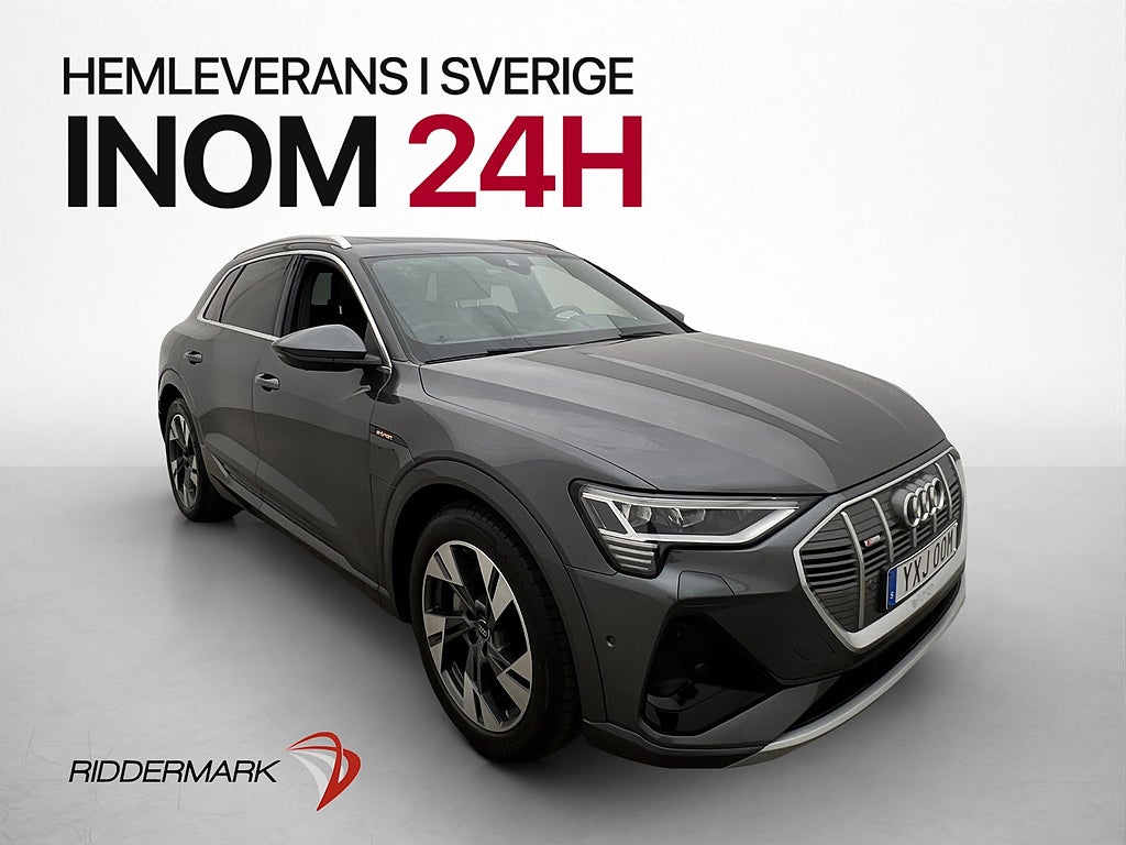 Audi e-tron 55 Q S-line Pano B&O Luftfjäd Matrix Drag MOMS