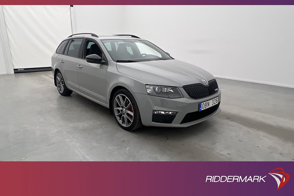 Skoda Octavia Kombi RS 220hk M&K-Värm Skinn Sensorer Drag