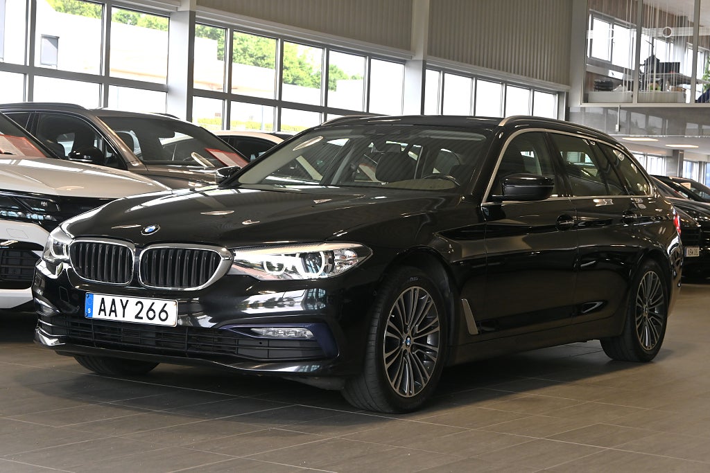 BMW 520d Touring Steptronic Sport line Dieselvärmare Navi HiFi 