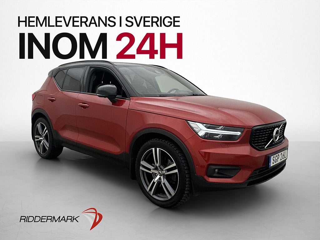 Volvo XC40 Recharge T5 262hk R-Design H/K Pano Drag 360° VOC