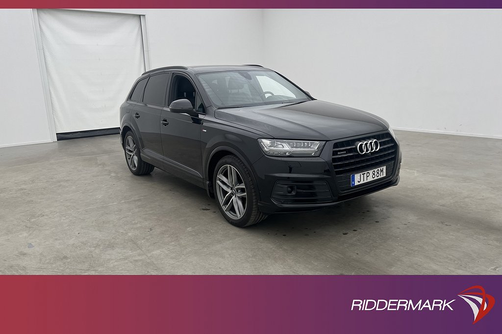 Audi Q7 50 TDI Q S-Line 7-Sit Värm 360 BOSE Matrix Luftfjädr