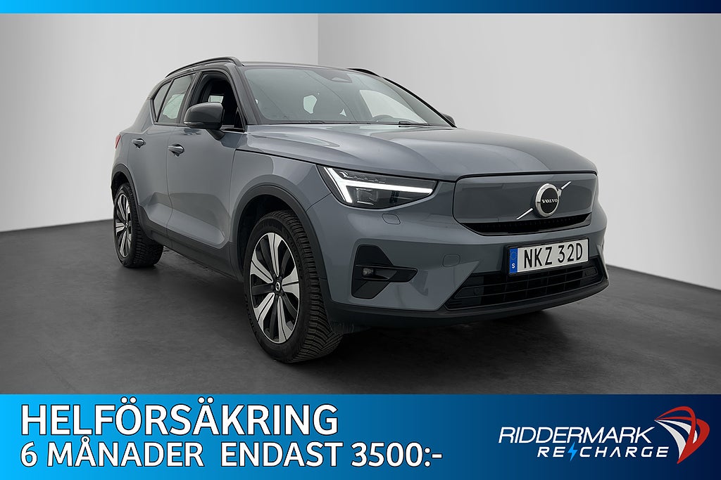 Volvo XC40 Recharge Single PLUS Kamera BLIS MOMS 1-Ägare