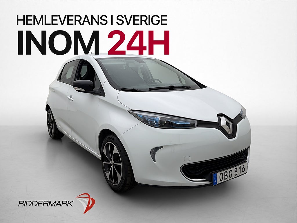 Renault Zoe R90 41 kWh 92hk Friköpt Kamera Bluetooth AC