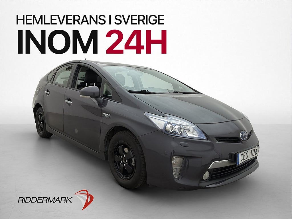 Toyota Prius Plug in hybrid Navi Kamera Skinn Välskött