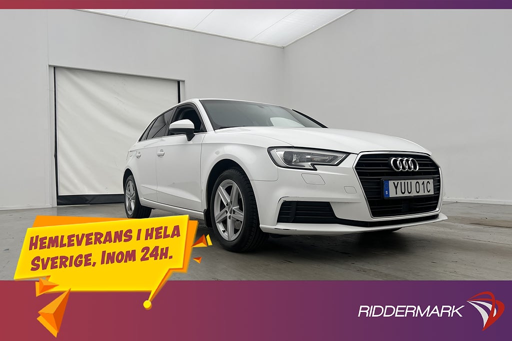 Audi A3 Sportback 35 TFSI 150hk Proline Sensorer Adapt-Fart