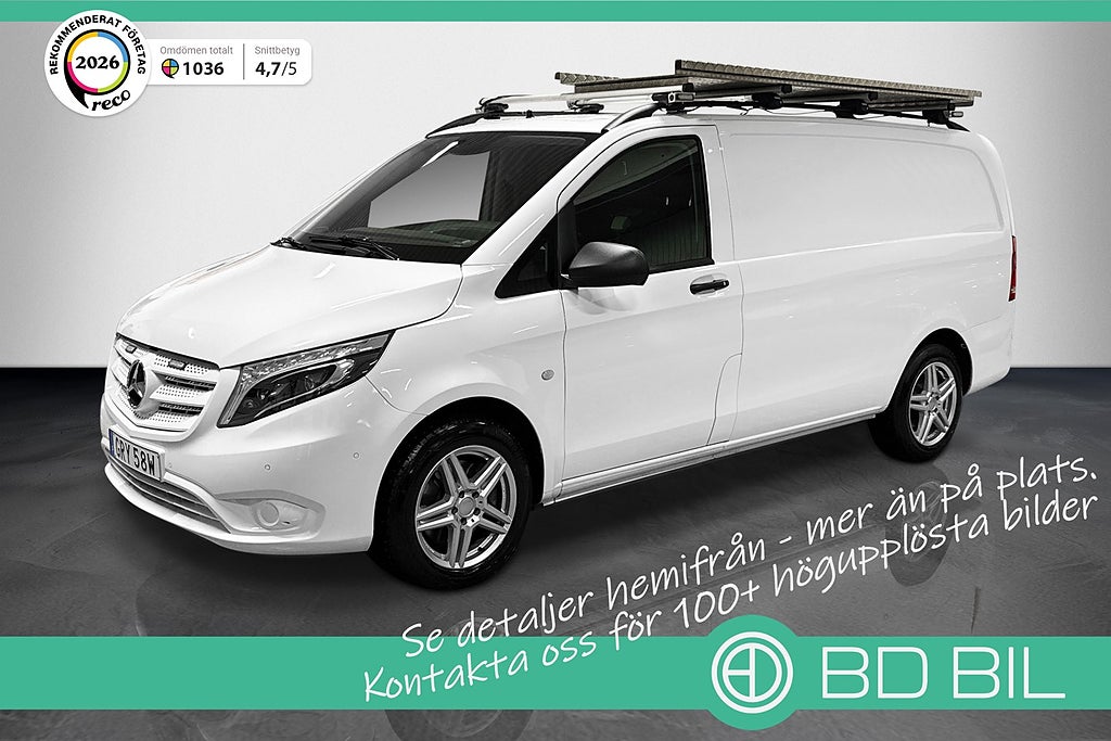 Mercedes-Benz Vito 119 190HK CDI 4x4 3.2t L2 VÄRMARE V-INREDD DRAG SKINN MOMS