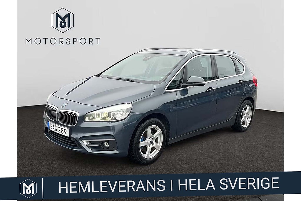 BMW 218 d Tourer Aut Backkamera Panorama Helskinn Rattvärme