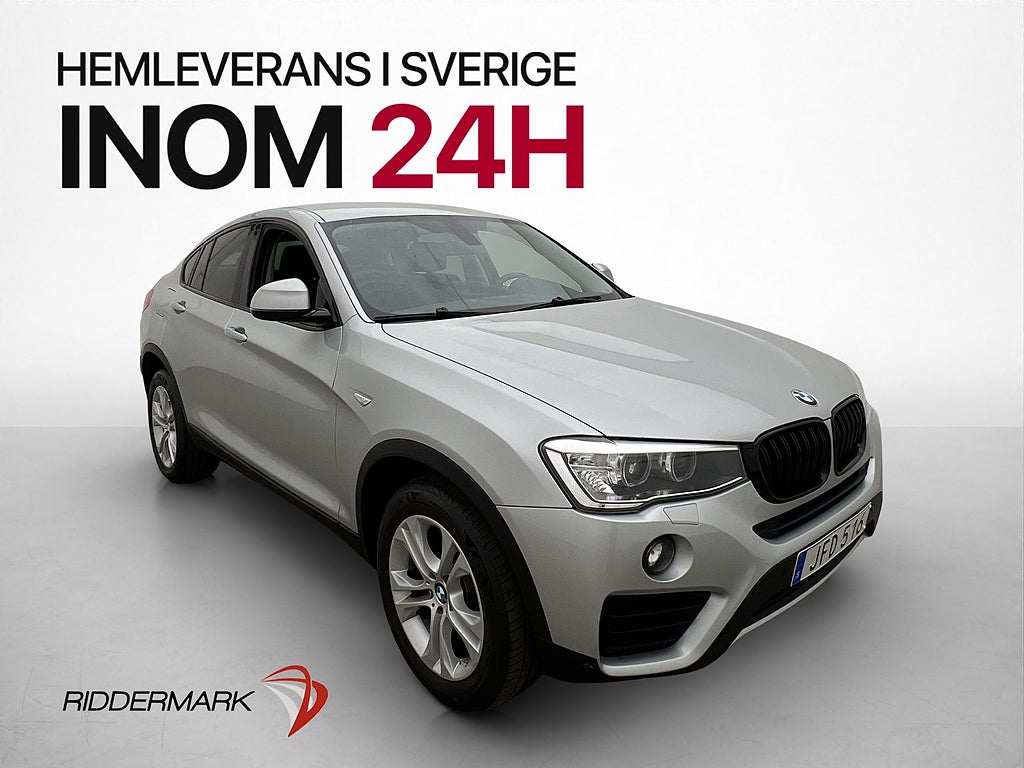 BMW X4 xDrive20d 190hk HiFi Navi P-Sensorer Halvskinn Drag